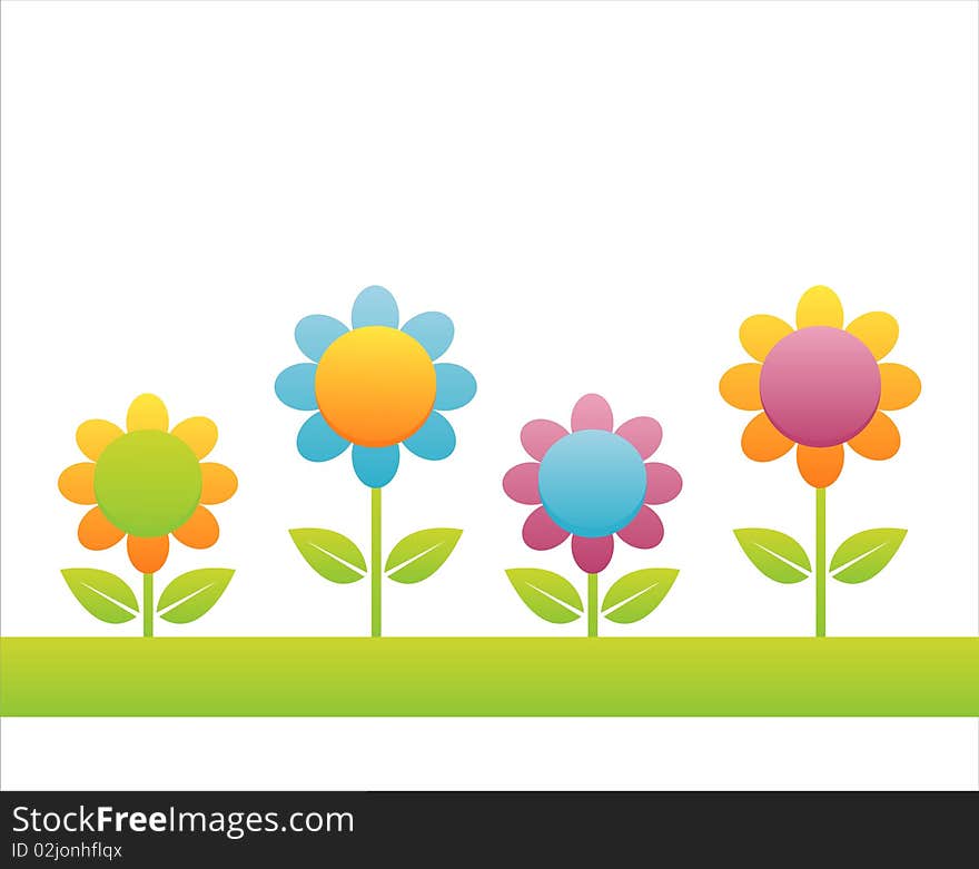 Colorful floral background