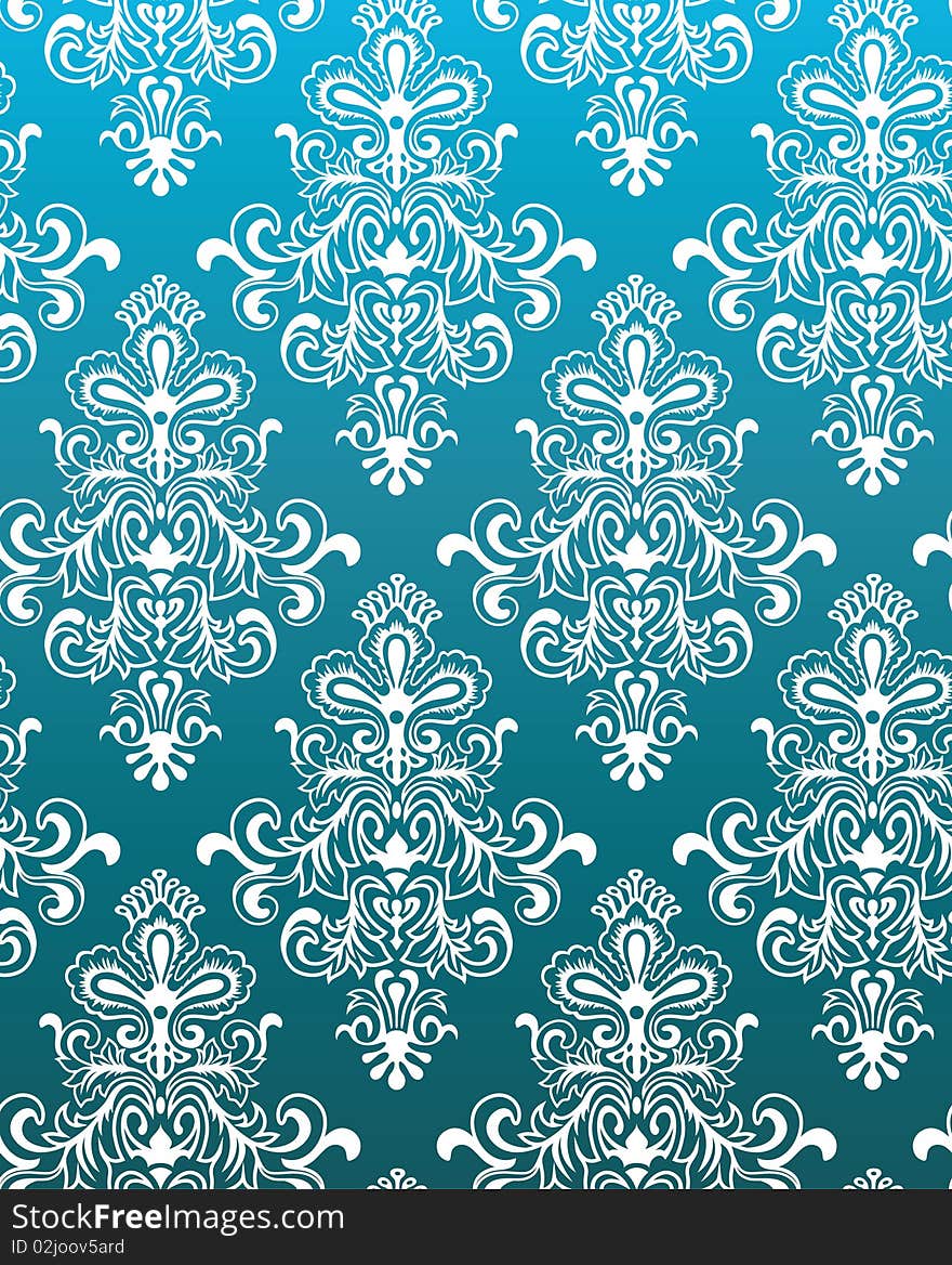 Seamless green and white wallpaper. Seamless green and white wallpaper