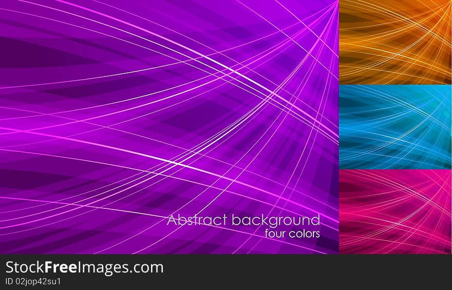 Abstract background in four color options