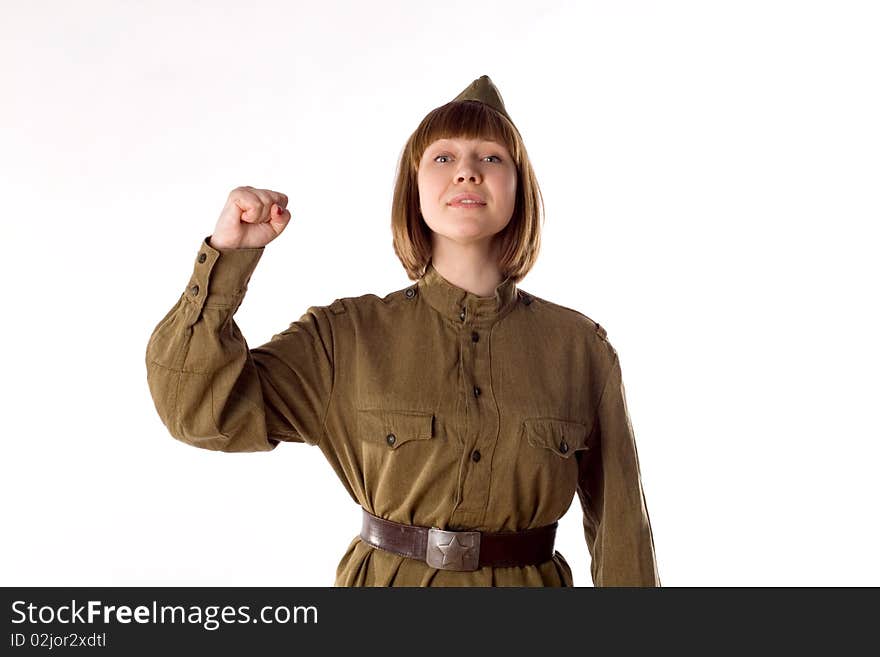 Studio Portrait Of A Soldier