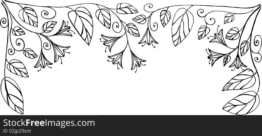 Abstract hand drawn vector backgorund. Abstract hand drawn vector backgorund