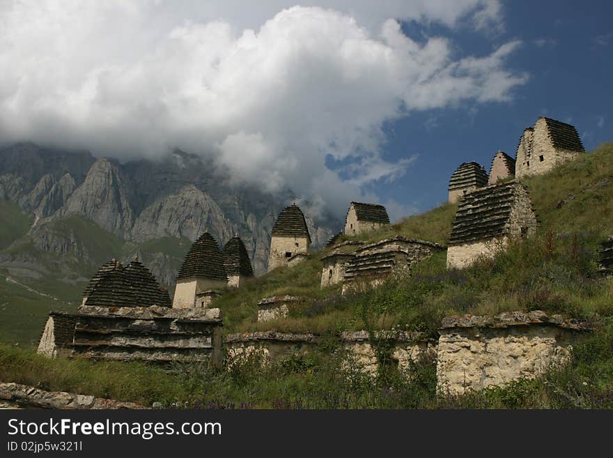 Historical town of dead people in mountain. Historical town of dead people in mountain