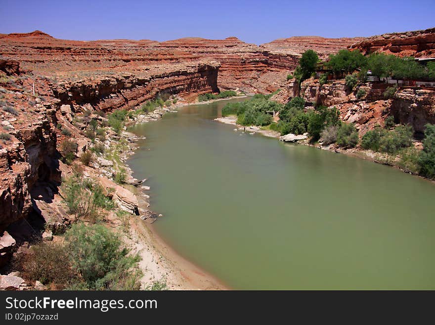 San Juan river near Mexican Hat , Utah