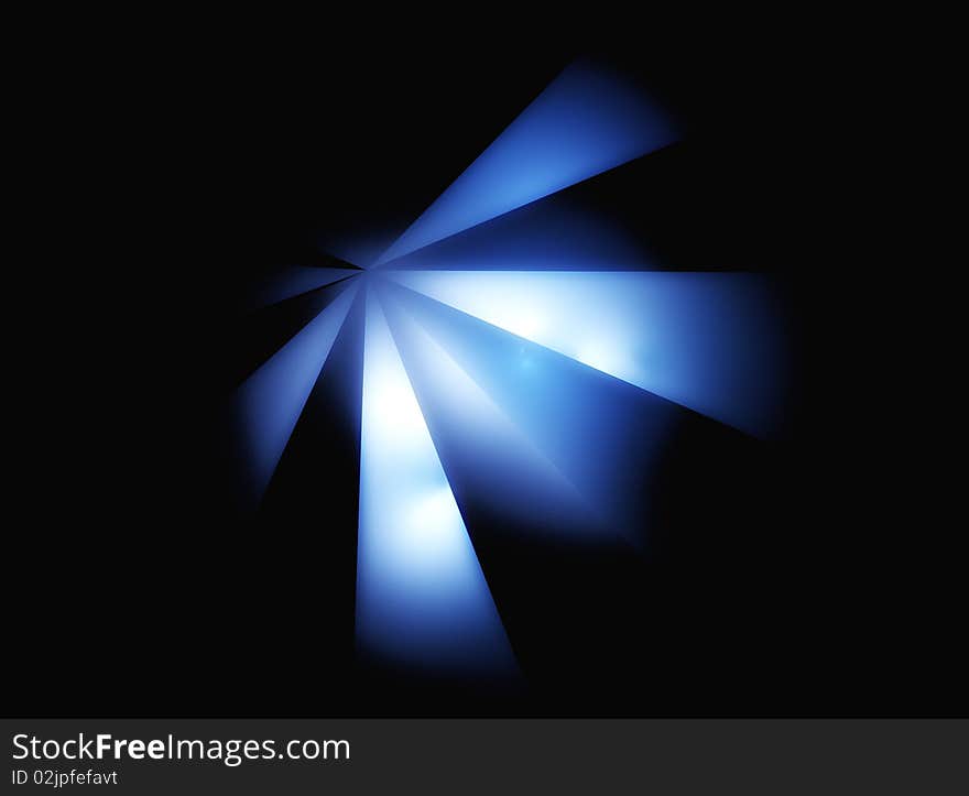 Beautiful digital illustration of an abstract blue shining crystal. Beautiful digital illustration of an abstract blue shining crystal.