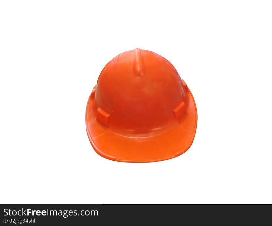 Hard hat under the white background