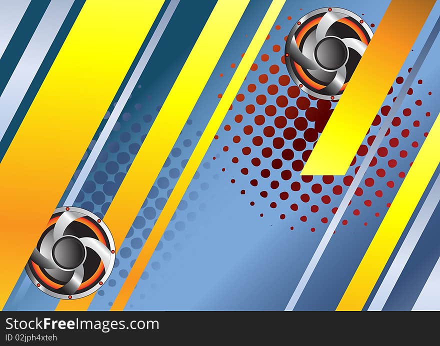 Vector Musical Event Background. Clip-art