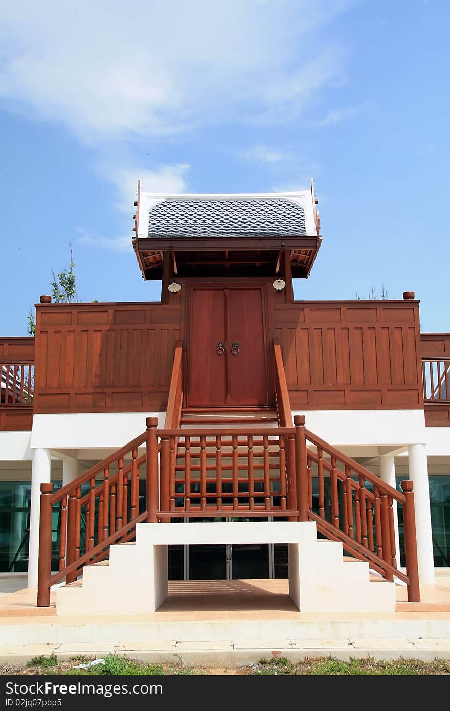 Thai style house in bangkok thailand