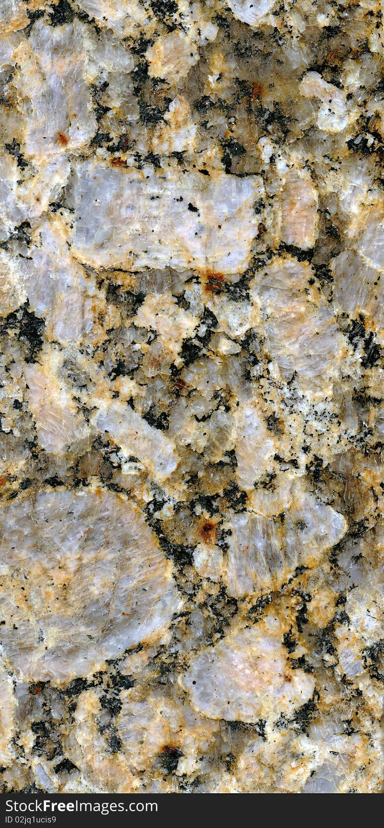 Light color polished granite shard