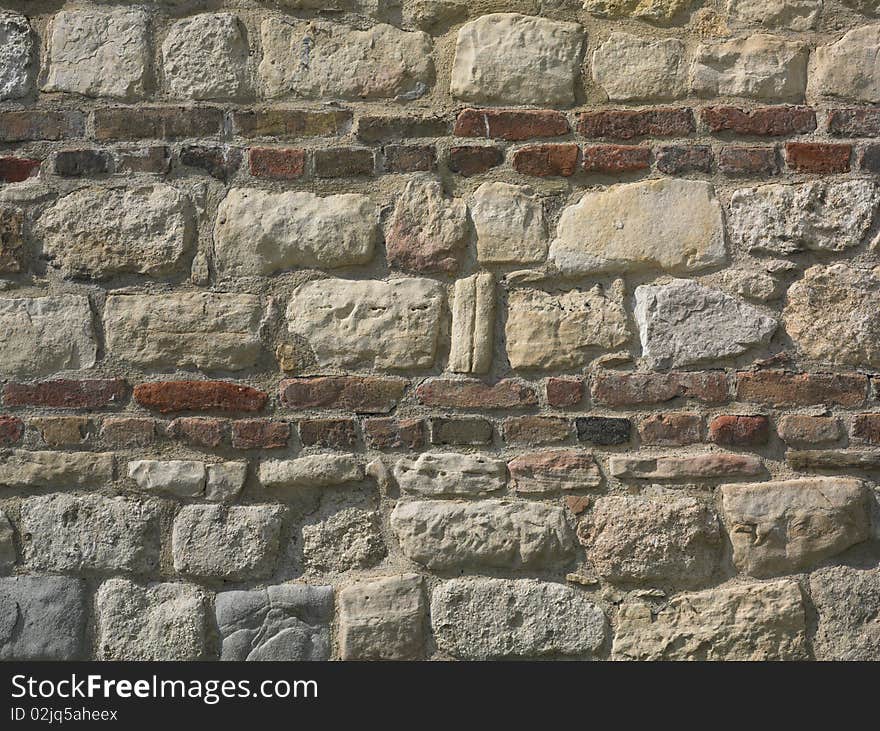 Rocks and Bricks Wall