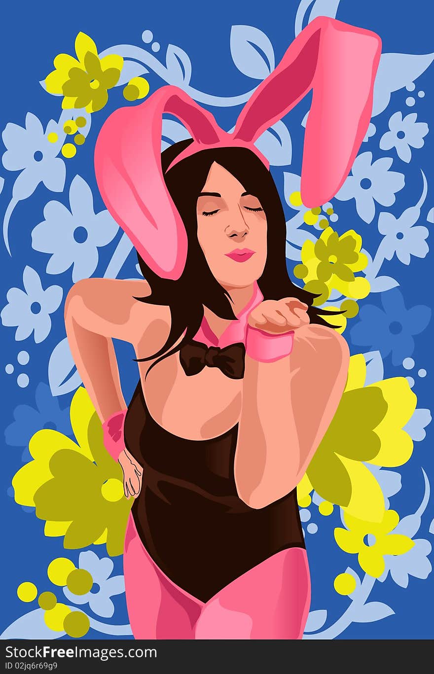 A Bunny Woman In Leotards