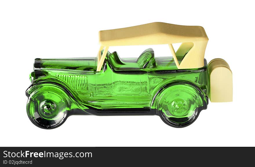 Green glass car