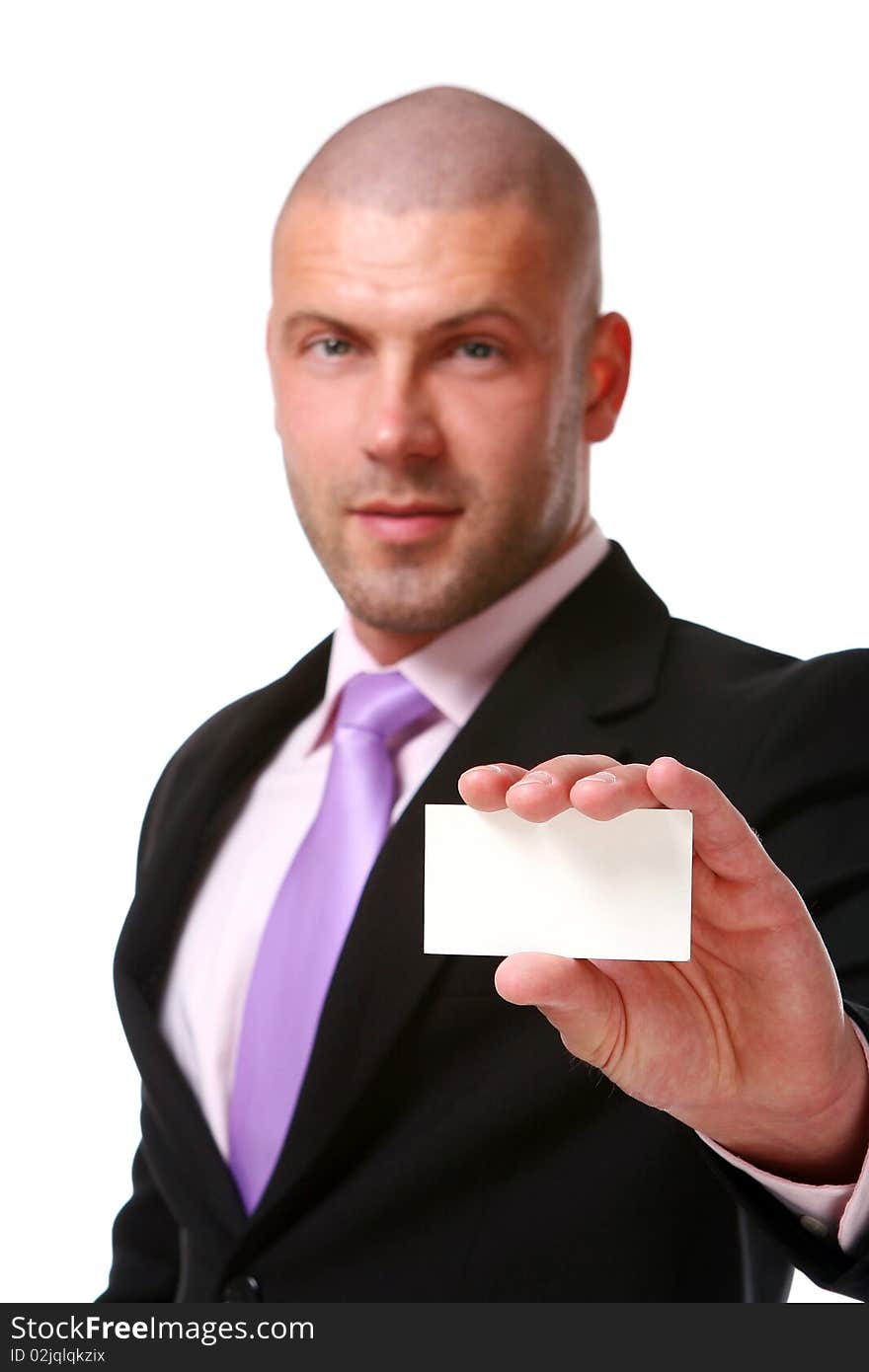 Business Man Isolated On The White