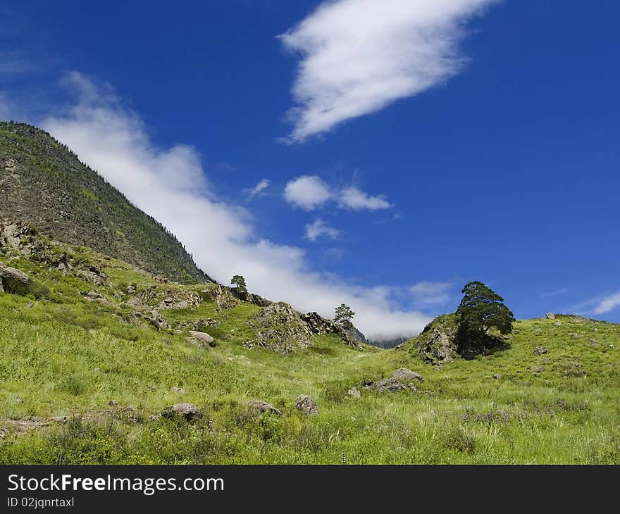 In the mountains