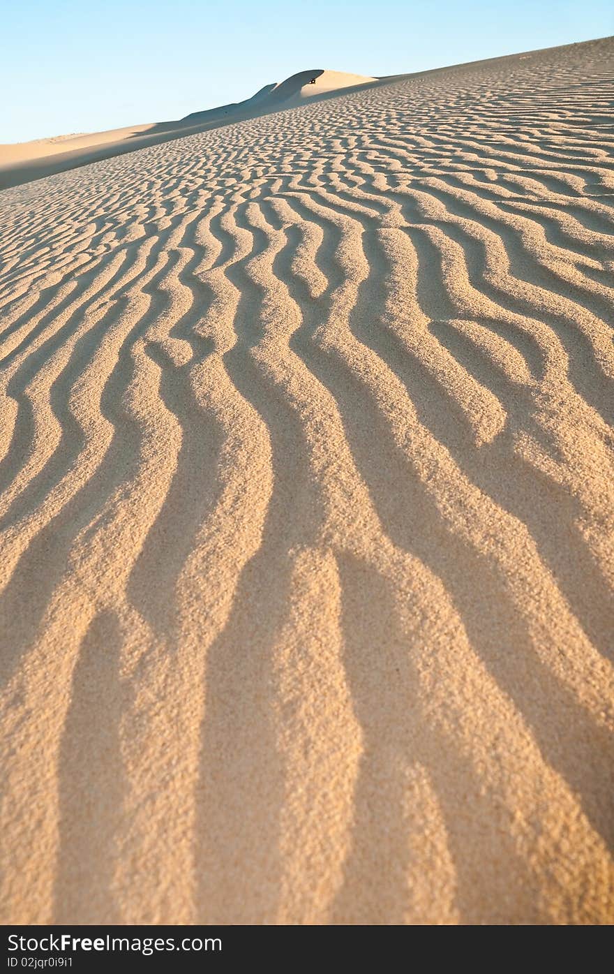 The white sand desert in Vietnam. The white sand desert in Vietnam