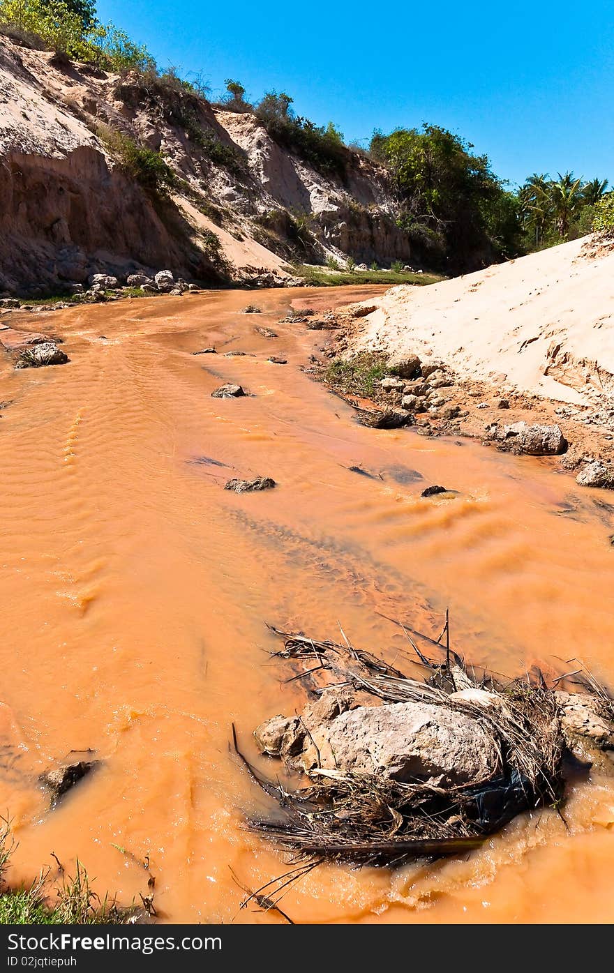 The Fairy Stream in Vietnam. The Fairy Stream in Vietnam