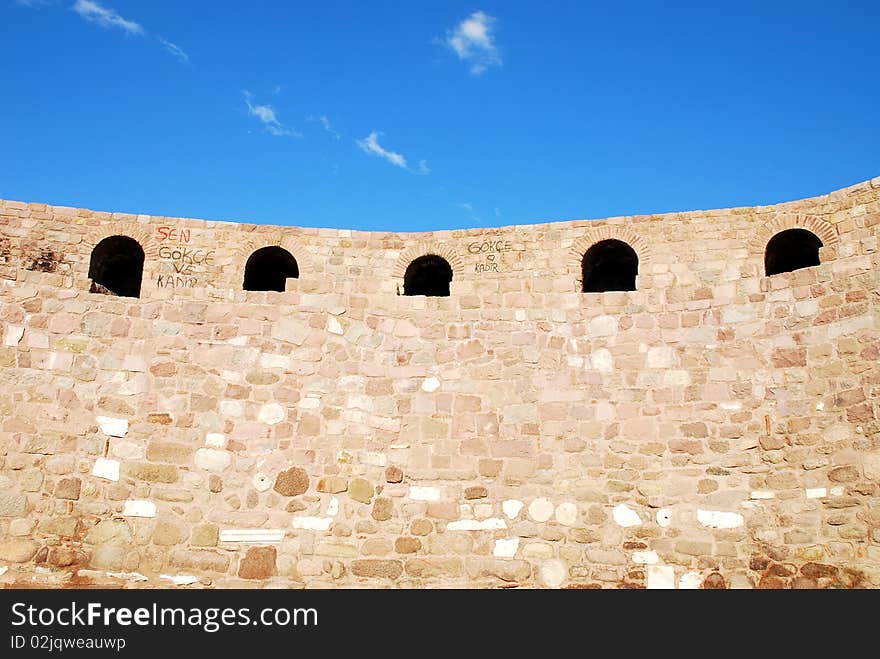 Ankara castle and blue sky