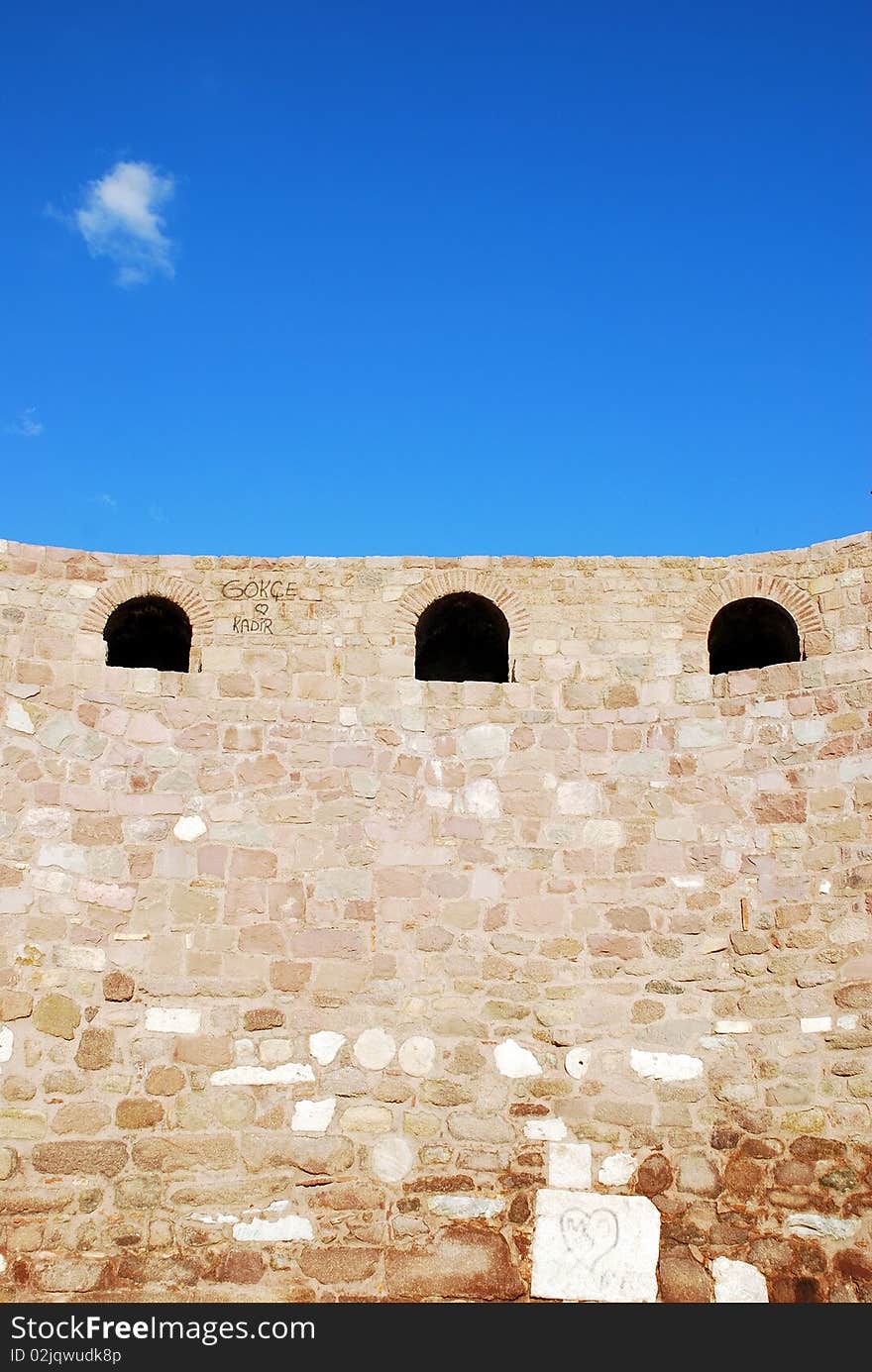 Ankara castle and blue sky