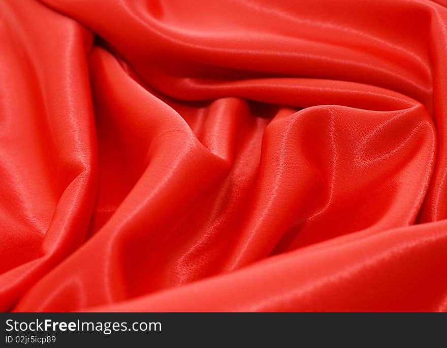 Elegant and soft red satin background