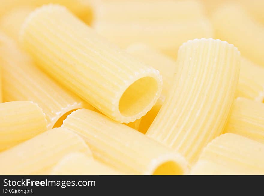 Detail of Macaroni pasta