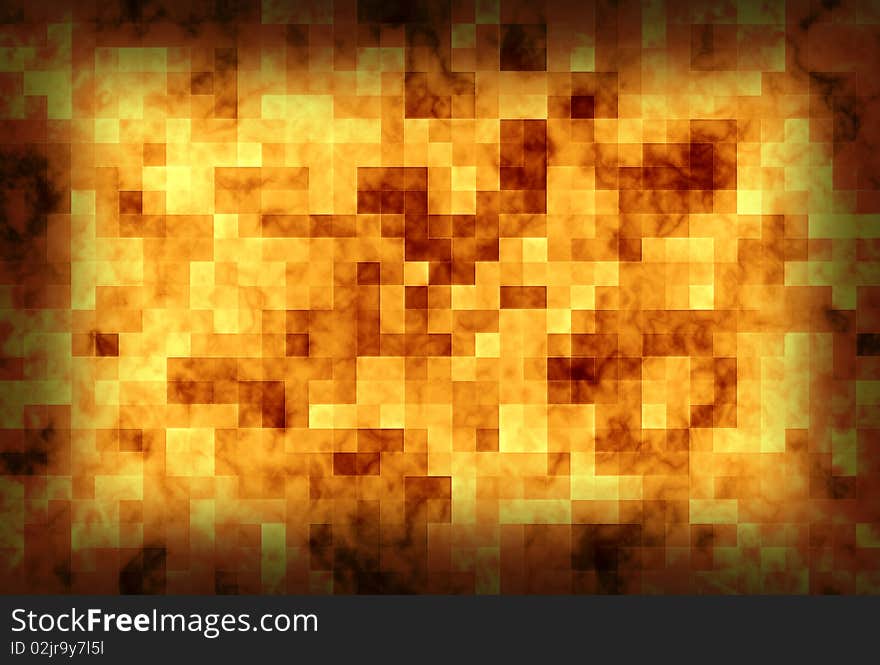 Imitation of the  golden mosaics, abstract background