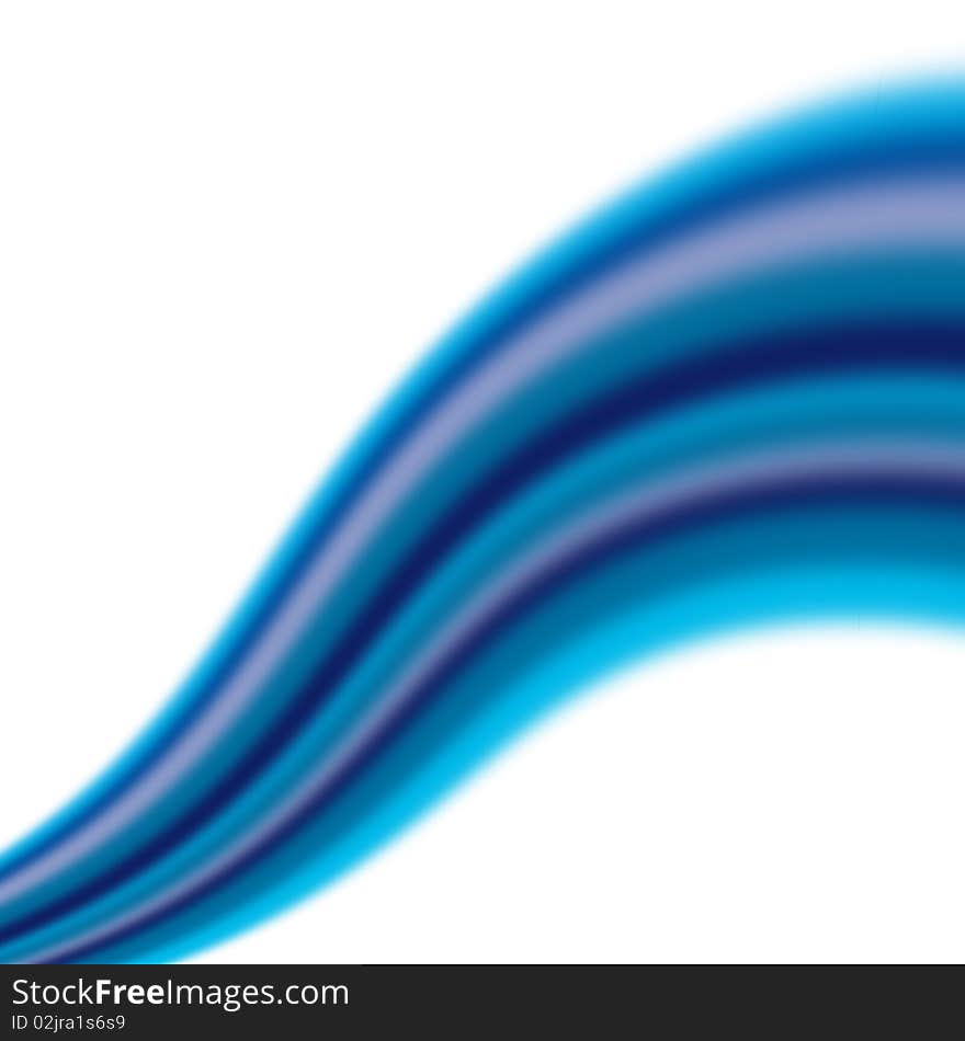 Bright blue and diffuse wavy