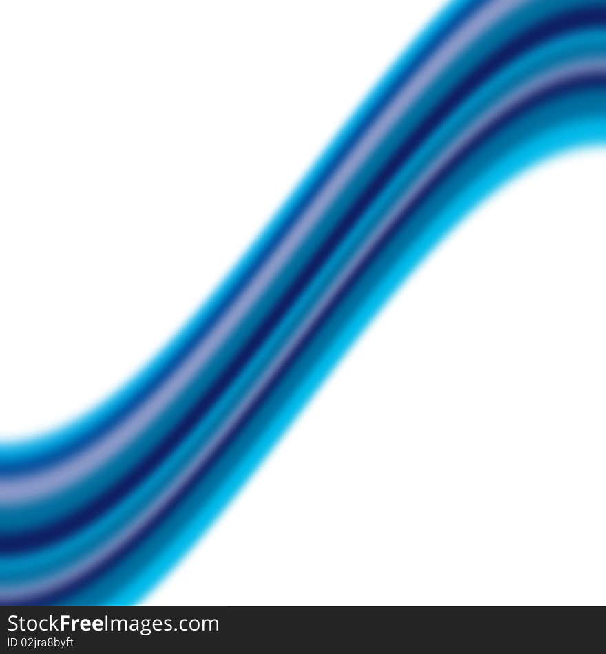 Bright blue and diffuse wavy