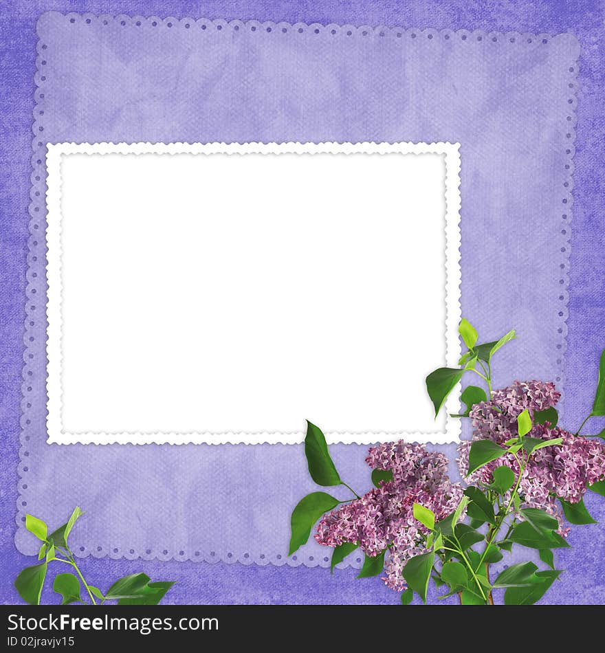 Card for the holiday  with flowers on the abstract background