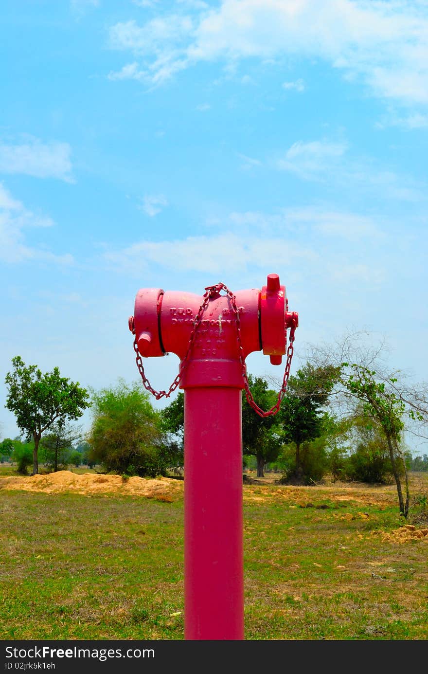 Pipeline Fire in overhead arid place