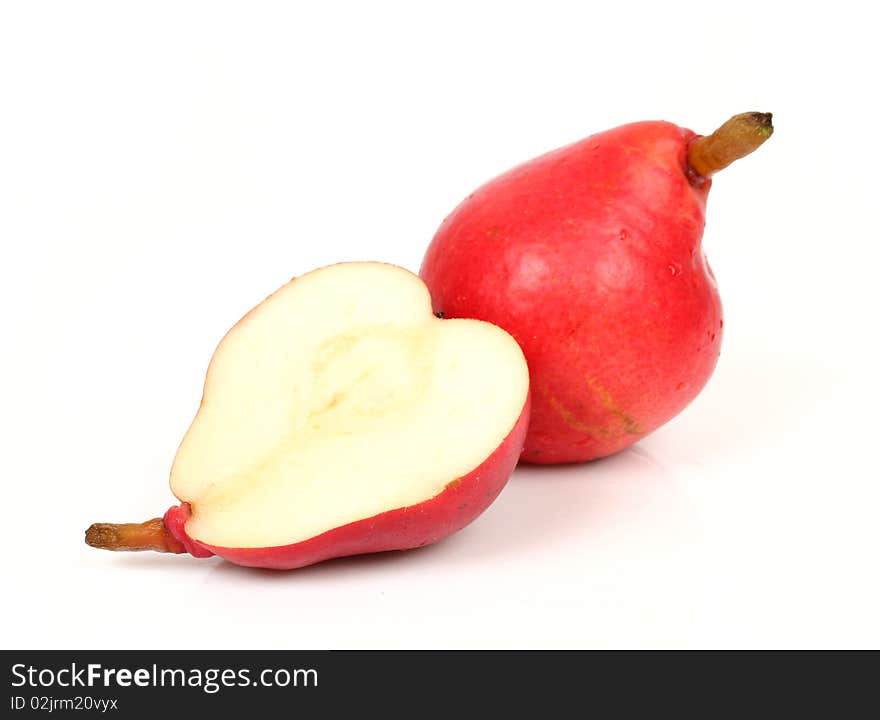 Fresh  fruit on a white background