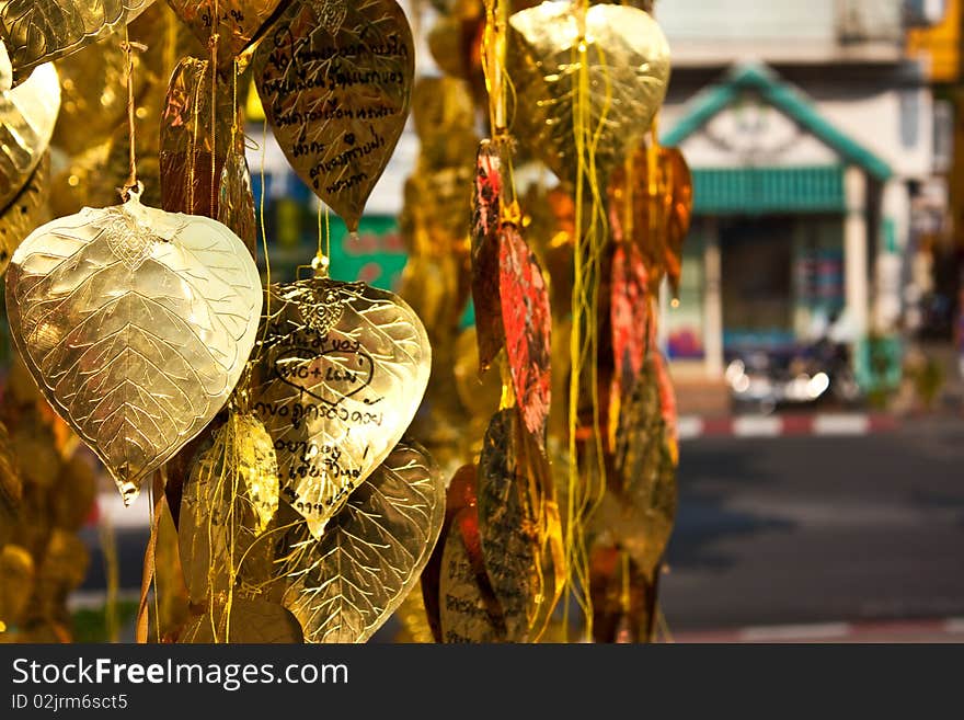 Golden Boddhi Leaf