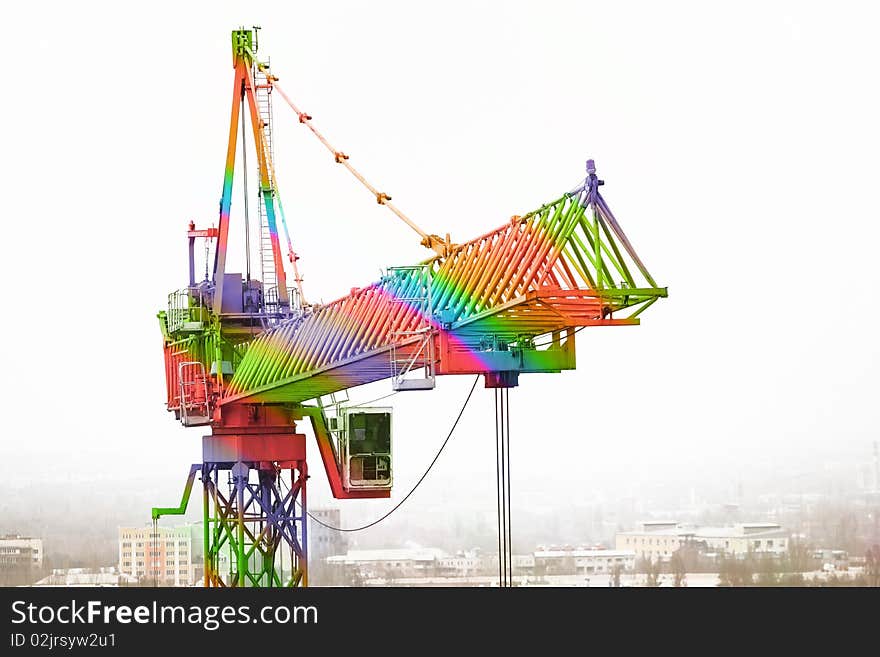 The iridescent crane