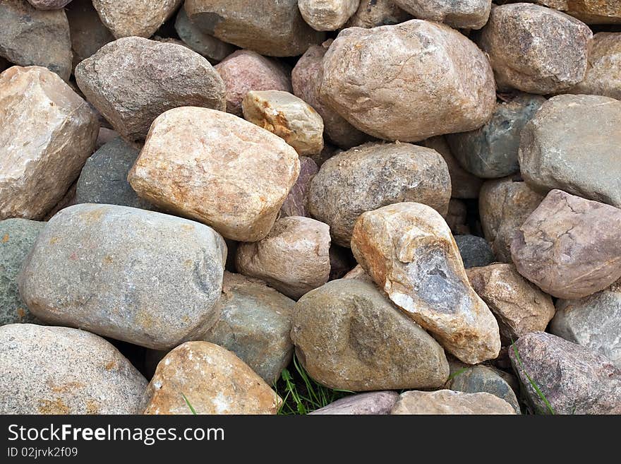 Close up of heap of large stone. Close up of heap of large stone