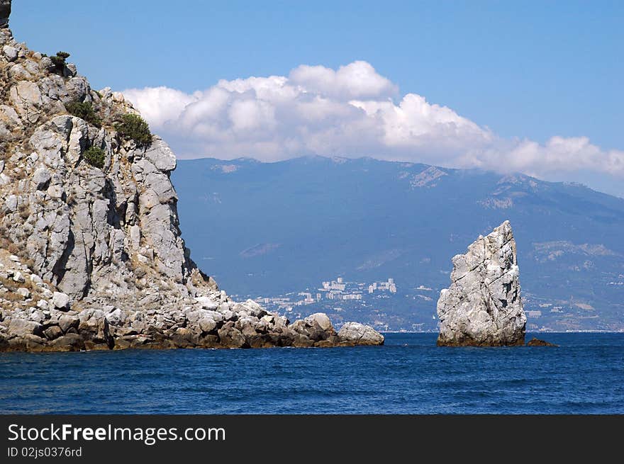 Rocks in the sea