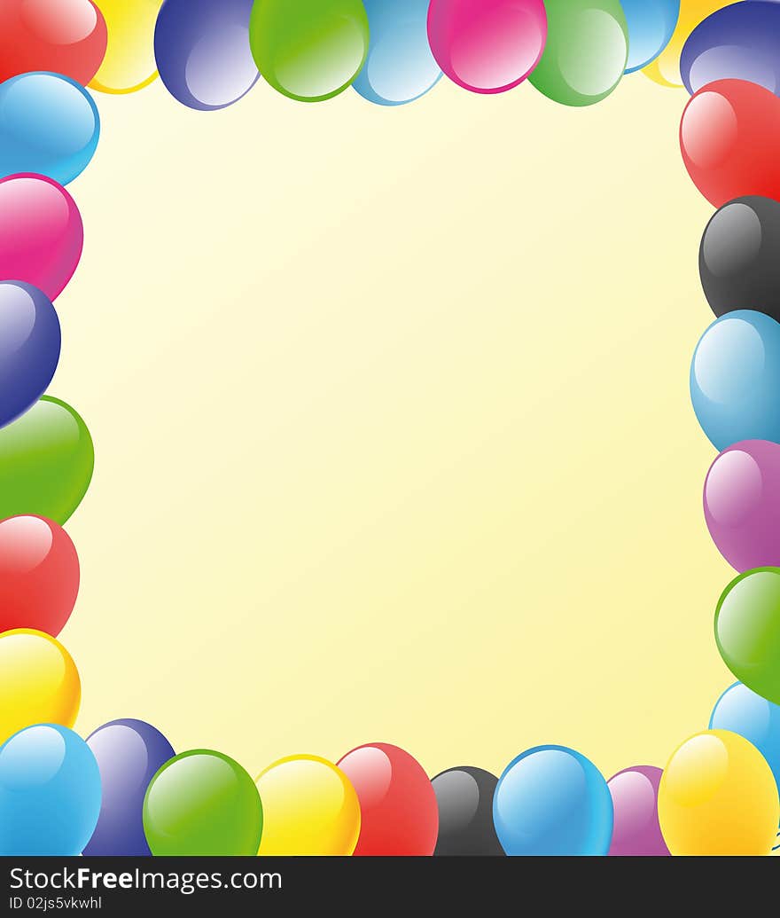 Balloons frame