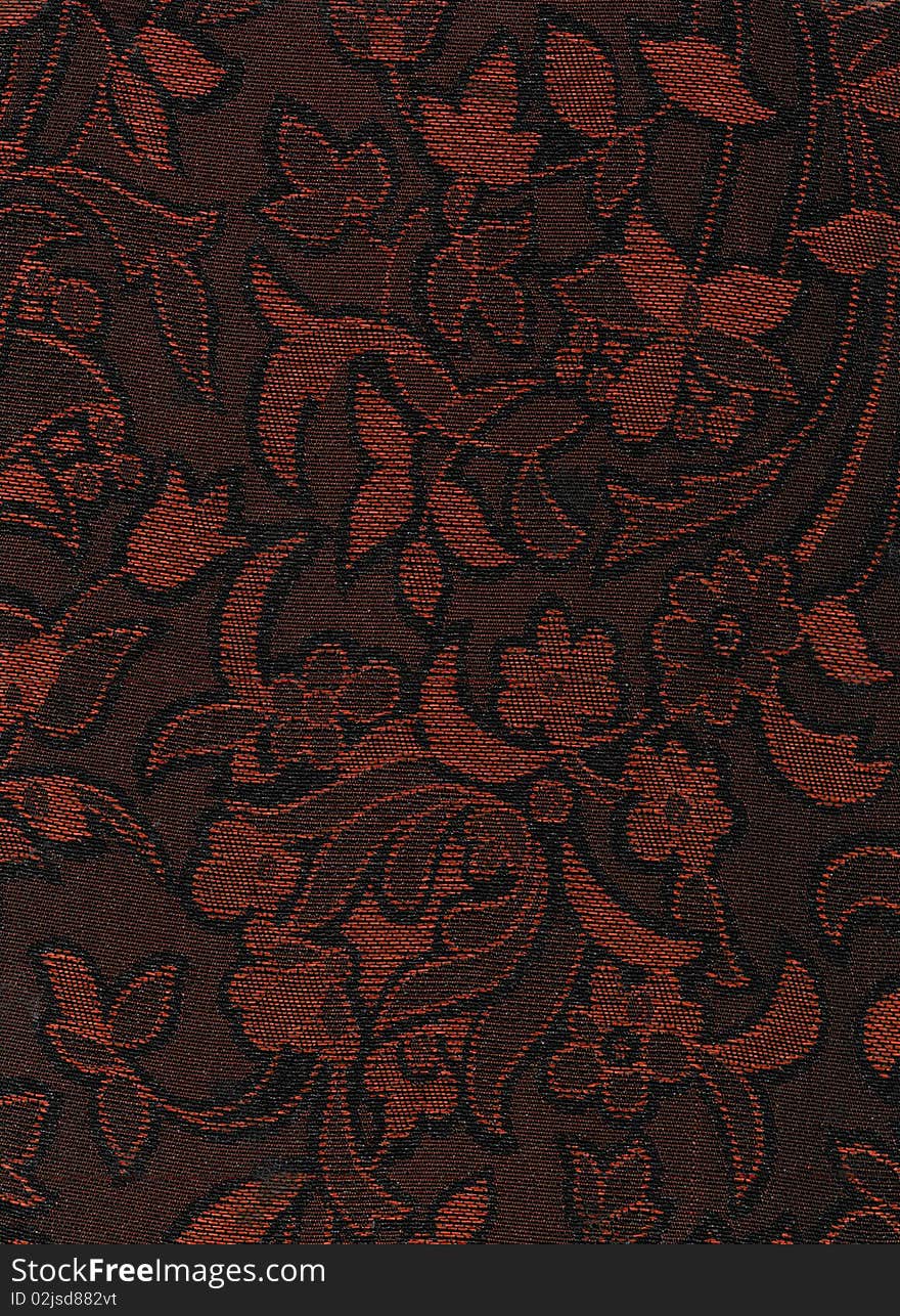 Black and red colored flower textile texture | High resolution. Black and red colored flower textile texture | High resolution