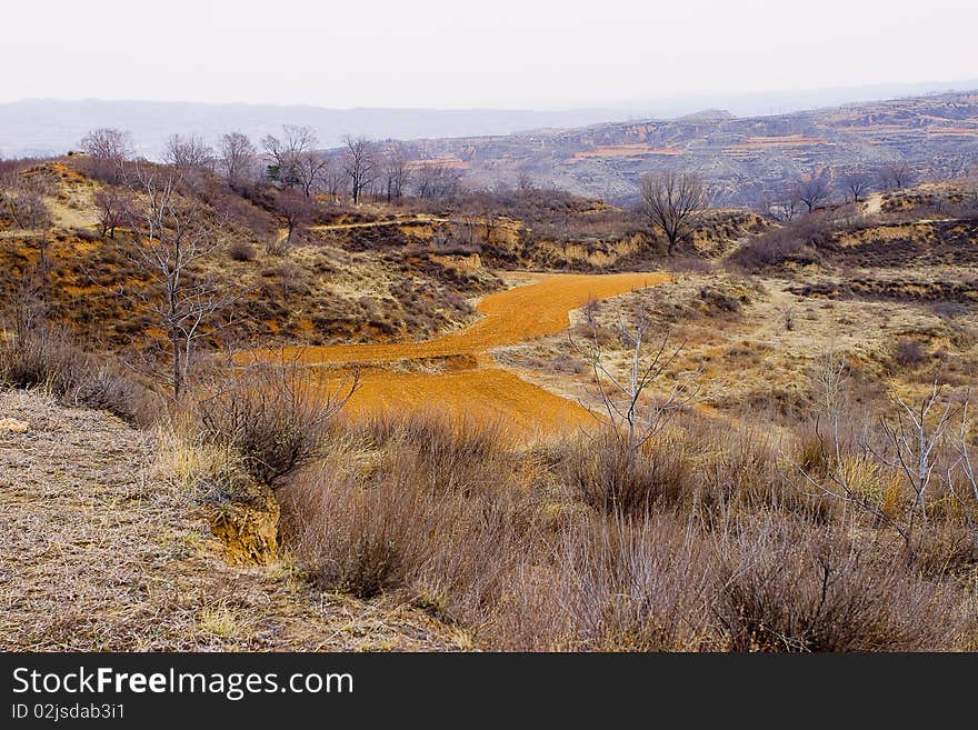 Shanxi Loess Plateau Mountain