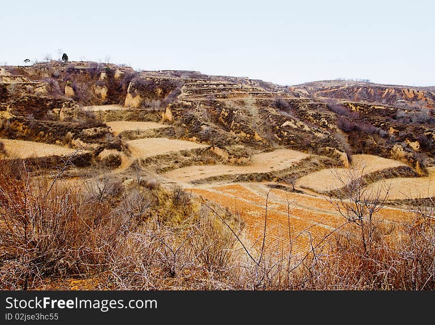 Shanxi Loess Plateau Mountain