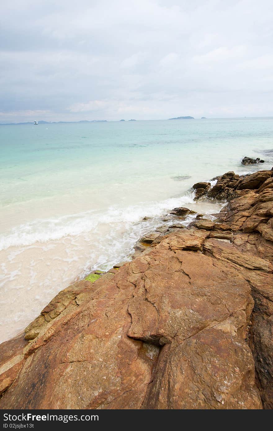 Stone and the beach