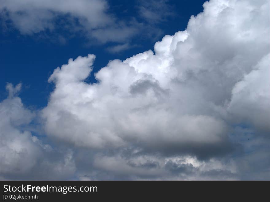 Clouds in a blue sky