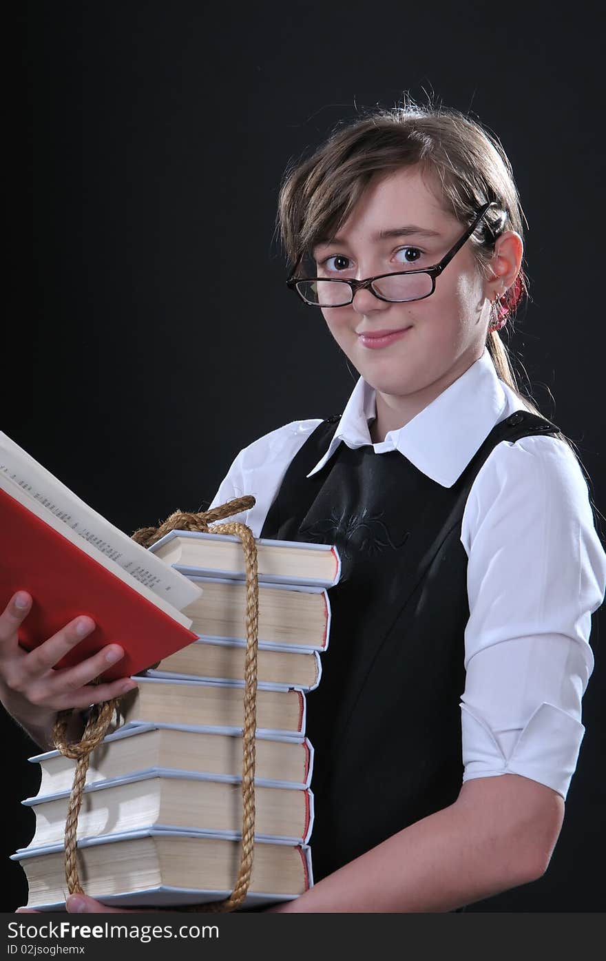 Girl And Books