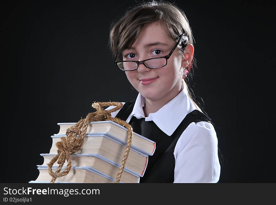 Girl And Books