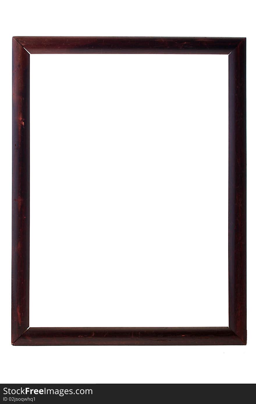 Frame for a picture or a photo on a white background.