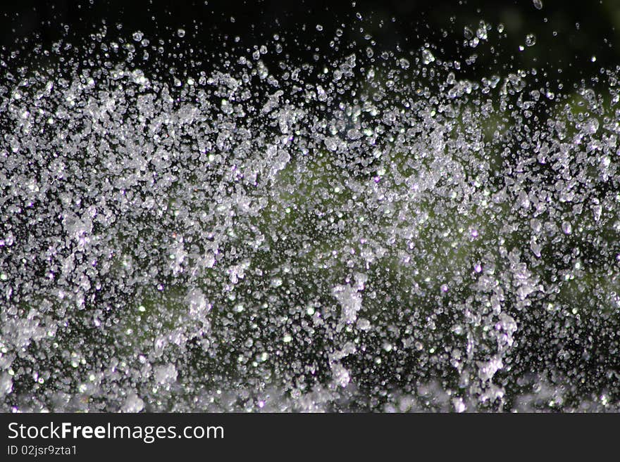 Outdoor fountain shot, close-up view. Outdoor fountain shot, close-up view