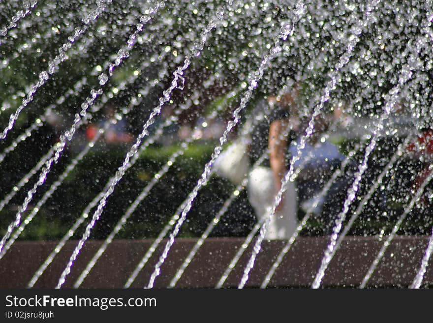 Beauty fountain in Moscow