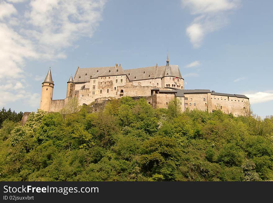 Beautiful old castle in Luxembourg, Europe. Beautiful old castle in Luxembourg, Europe.