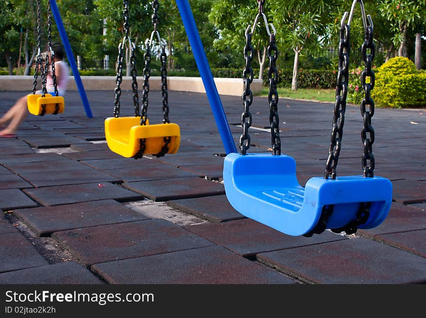 Swing in the park