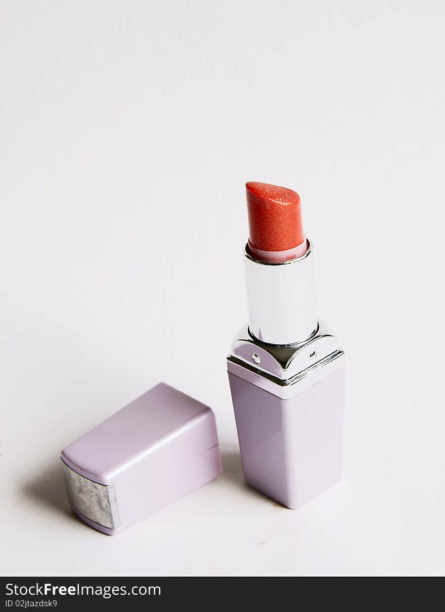 A lipstick isolated over white background