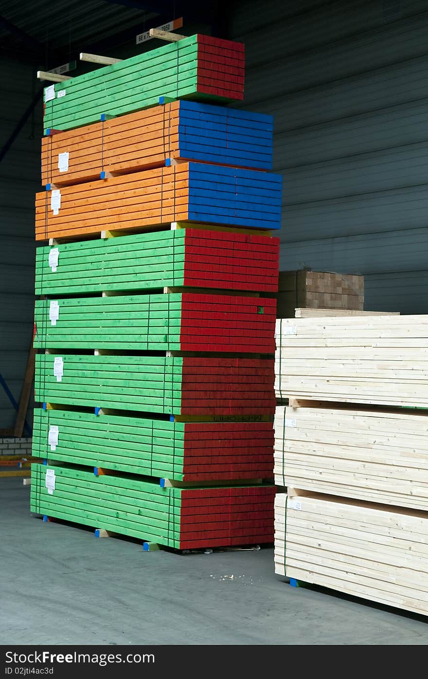 Colored lumber