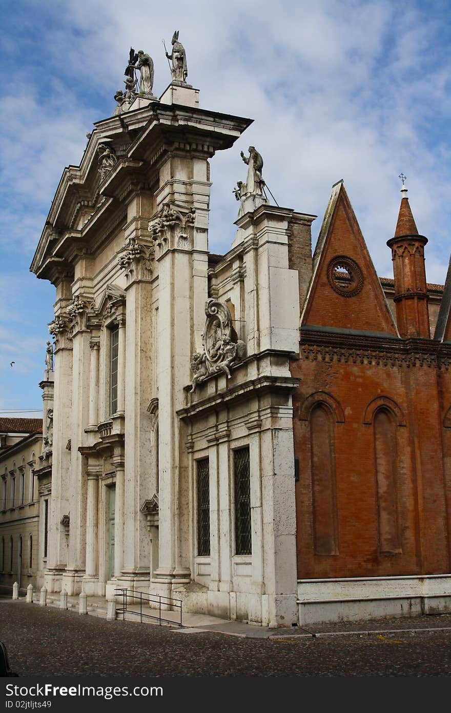 A preserved building in Mantova (Mantua), Italy in Lombardy region.