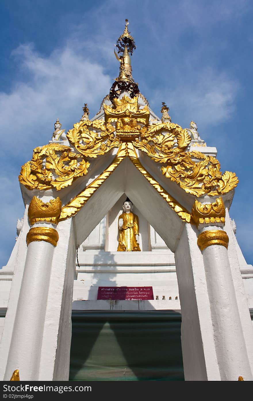 A buddha at a Northern Thai Temple. A buddha at a Northern Thai Temple